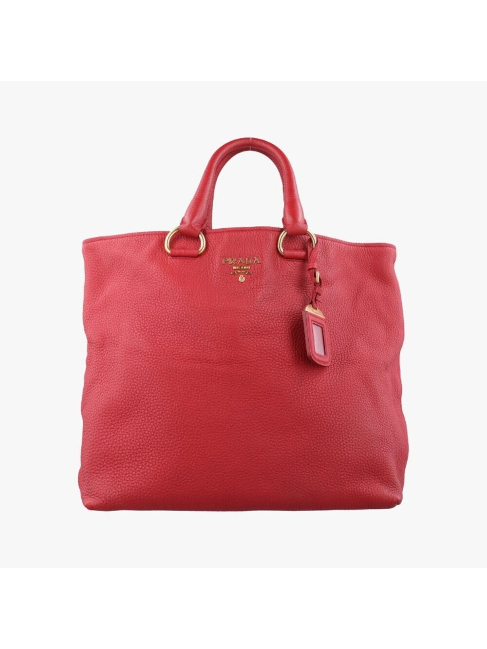 Prada Vitello Phoenix Red Leather